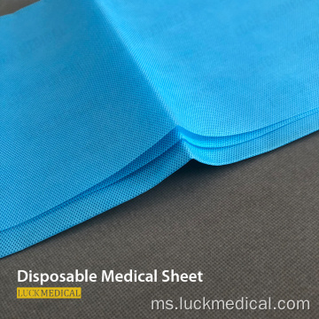 Lembaran Biru Strether Non-Woven Medical Depposable